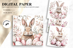 Easter Bunny Background Backdrop Rabbit Wallpaper Wall Art57 Product Image 1