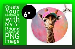 Adorable Spring Round Design - Giraffe Designs Product Image 1