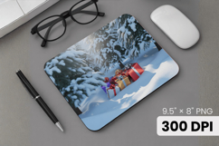 Winter Wonderland Snowflake PNG, Icy Tree Mouse Pad Design Product Image 1