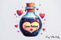 Cute Valentine Kawaii Clipart PNG Product Image 1