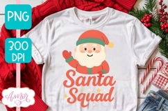 Santa Squad PNG, Cute Christmas PNG sublimation Product Image 3