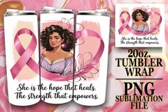Whimsical views 20oz tumbler wrap, Cancer Product Image 1