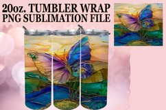 Stunning Glitter Butterfly Sublimation Wrap 20oz Product Image 1