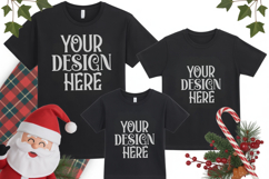 Christmas Family Matching Group T-Shirt Mockups | Holiday Fl Product Image 1