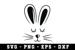 Bunny Ear &amp; Face SVG | SVG Cut files | Cricut Product Image 1