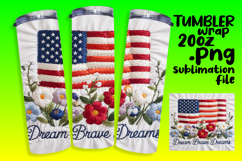 20oz Sublimation Design Download , Patriotic Product Image 1