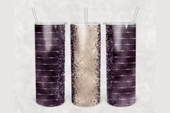 Custom Name Purple Silk glitter 20 oz tumbler sublimation Product Image 1