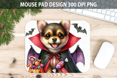 Dog Mouse pad Sublimation - Halloween Animal PNG Design Product Image 1