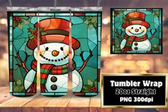 Noel Glass Pattern Tumbler Sublimation Product Image 1