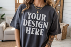 Comfort Colors 1717 Pepper T-Shirt Mockup Product Image 1