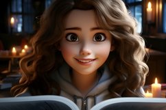 3D Character Child Girl Translator with relevant environment Product Image 1