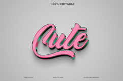 3D Render of Cute in Pink and Teal Product Image 1
