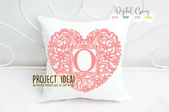 Letter O paper cut design. SVG / DXF / EPS / PNG files Product Image 3