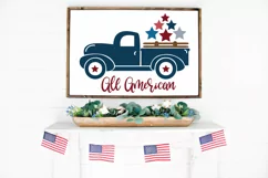 All American SVG Cut File - Patriotic SVG DXF EPS PNG Product Image 2