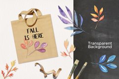 Ombre Leaves 12 Watercolor Elements Painted Leaf Product Image 3