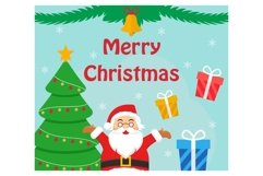Merry Christmas Flat design style Product Image 1