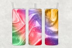 Blue Red Satin Glitter Tumbler Wrap Sublimation Product Image 1