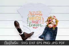 Autumn Breeze Beautiful Leaves SVG PNG Fall SVG Autumn Product Image 7