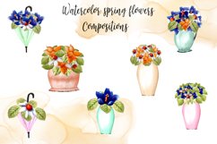 Watercolor Spring Flowers Compositions Product Image 2