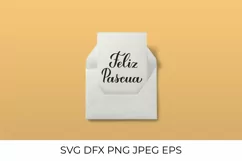 Feliz Pascua. Happy Easter lettering in Spanish. SVG, PNG Product Image 2