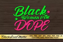 Black Woman SVG PNG EPS DXF Files For Cutting and Printing Product Image 3