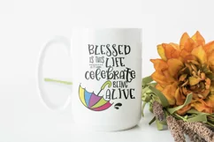 Celebrate the Life SVG | Umbrella SVG | Rainy Day SVG Product Image 2
