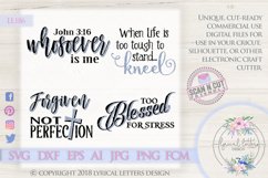 Faith Inspiration Bundle of 4 SVG Cut Files LL186 Product Image 1