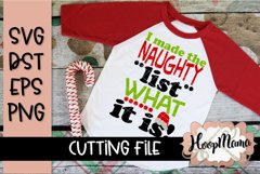I Made The Naughty List What It Is - SVG Cutting File Product Image 1