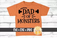 Dad Of Monsters - Halloween SVG PNG DXF Cut Files Product Image 1