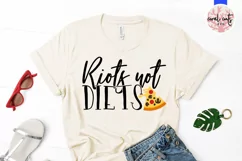 Riots not diets - Women Empowerment EPS SVG DXF PNG Product Image 2