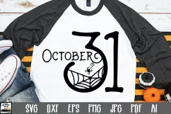 October 31 SVG Cut File - Halloween SVG PNG EPS DXF JPG Product Image 1