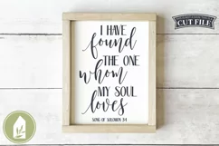I Have Found The One, Song of Solomon Christian SVG Product Image 1