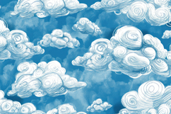 Pattern of Clouds Background Wallpaper Product Image 1