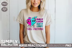 Nurse Practitioner Sublimation Png | Heart of a Nurse Product Image 2