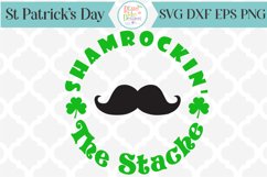 Shamrockin the Stache SVG cutting file Product Image 1