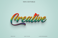 Colorful 3D Text Effect Creative for Graphic Design Product Image 1