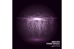 Array Vector With Dynamic Particles. Round Shape Of . Product Image 1