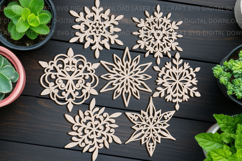 Snowflakes SVG , Laser, Craft, Cut out Files Product Image 2