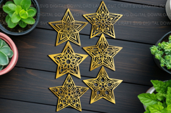 Christmas star svg laser Cricut cut out Product Image 1