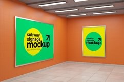 Subway Two Signage Mockup Product Image 1