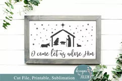 Christmas Nativity Scene SVG, Sublimation, Printable, Cricut Product Image 2