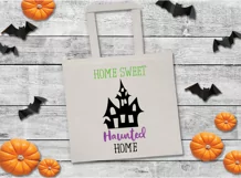 Home Sweet Haunted Home SVG Cut File -Halloween SVG File Product Image 5