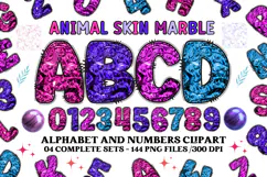 Animal Skin Alphabet png clipart, Texture letters doodle Product Image 1