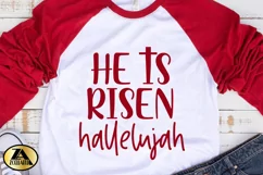 Christian SVG He is Risen Hallelujah SVG Jesus Faith SVG Product Image 4
