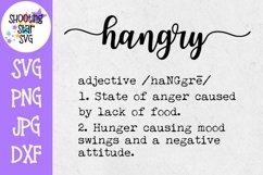 Hangry Definition SVG - Funny Definition SVG Product Image 1