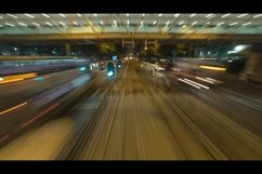 View from moving tram in night Hong Kong Product Image 1