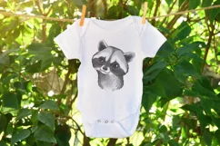 Watercolor animals Raccoon graphics Woodland baby animals Product Image 7