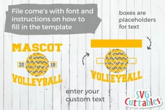 Volleyball SVG | Volleyball Template 0011 | Shirt Design Product Image 5