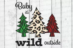 Baby it's Wild Outside SVG | Animal Print SVG | Winter SVG Product Image 4