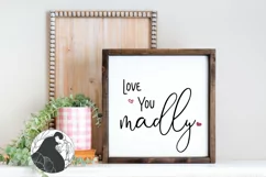 Love You Madly SVG, Valentine's Day SVG Product Image 1